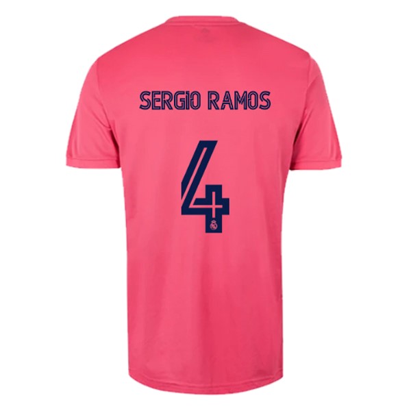 Camiseta Real Madrid 2ª NO.4 Sergio Ramos 2020-2021 Rosa